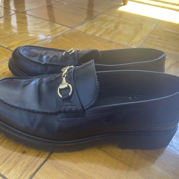 VINNY'S  Le Club Horsebit Leather Loafers - Picture 2 of 4